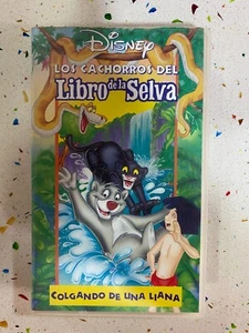 I Cuccioli Del Libro Della Giungla Disney Appesi Alla Liana Video VHS Spagnolo - Foto 1 di 3