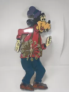 disney goofy retro style wooden wall clock - Picture 1 of 6