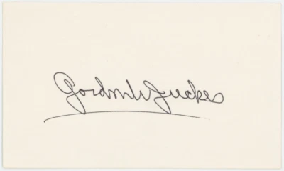 Tarjeta indexada firmada autografiada del Salón de la Fama del Hockey Gordon Juckes AMCo certificado de autenticidad 29080 Foto 1 de 2