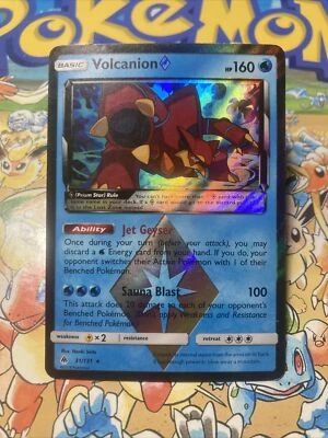 Volcanion Prism Star 31/131 Holo Rare - Pokemon Sun & Moon Forbidden Light Card - Image 1 of 2