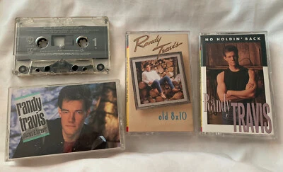 Randy Travis (LOT 4 Tapes) Storms Of Life, Old 8x10, No Holdin’ Back, … - Image 1 of 3