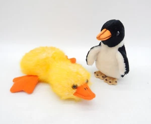 Plüsch- Stofftier Ente (ca. 20 cm) & Pinguin (ca. 13 cm) - Bild 1 von 3