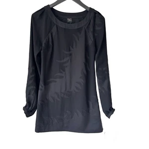 KATE MOSS For Topshop Dress Size 8 Black Flame Detail Little Black Dress Party - Picture 1 of 13