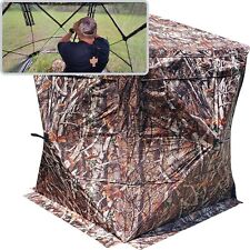 Pop Up Hunting Blind, 270 Degree FOV See Through Ground Blind, 55" x 55" - AYIN