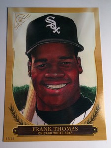 2018 Topps Gallery Hall of Fame Jumbo 5x7 Frank Thomas White Sox Gold 02/10
