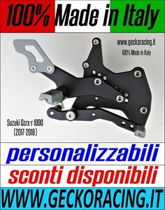 PEDANE ARRETRATE REGOLABILI SUZUKI GSX-R 1000 R GSXR (2017-2020) - Foto 1 di 9