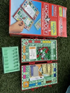 Monopoly Vintage Waddingtons Travel Game in Red Suitcase - 1997 Complete Set - Picture 1 of 3