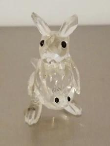 Swarovski Kristall Mutter Känguru mit ihrem Baby Joey im Etui, Retired, selten, Logo - Bild 1 von 5