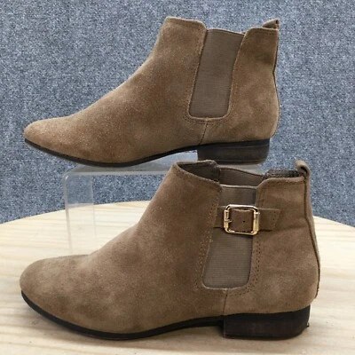 Botas de montaña blancas para mujer 6 M informales botín al tobillo Chelsea gamuza topo Foto 1 de 4