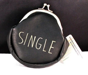 New Black 4" Coin Purse "Single" or "Taken" - Picture 1 of 6
