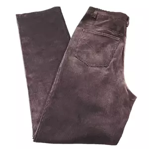 Escada Sport Kate Corduroy Pants Womens US 6 EU 36 Brown Stretch Straight Leg - Picture 1 of 13
