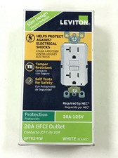 Leviton GFTR2-KW 20A-125V GFCI Outlet White