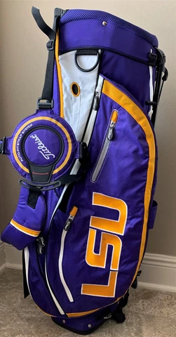 Collectible Titleist LSU MYLES LEWIS Golf BAG Stand Defect PRO GOLFER Tigers Cover