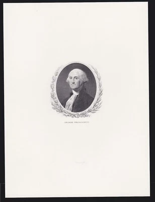 US Engraved Die Proof George Washington SCARCE! - Image 1 of 2