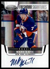 2011-12 CERTIFIED FRESHMAN SIGNATURES MARK KATIC ROOKIE AUTO NEW YORK ISLANDERS