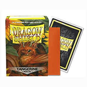 Matte Tangerine 100 ct Dragon Shield Sleeves Standard Size VOLUME DISCOUNT