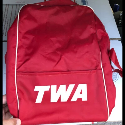 Bolsa de mano original vintage TWA Trans World Airlines - se ve en muy buen estado Foto 1 de 4