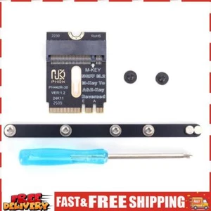 NGFF A+E-Key Male To NVME M-key Female Extension PCI-E 4.0 Adapter with Bracket - Afbeelding 1 van 12