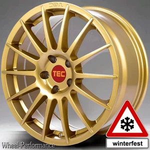 17 Zoll T7 Alufelgen 7,5x17 5x112 ET45 in gold für BMW und Mini - Bild 1 von 8