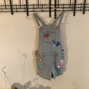 Cat & Jack Girl’s Overall Denim Green Size L 5/6 Years Old - Picture 1 of 7