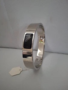 TONI Gard  Armband Armreif Spangenarmband silberfarben schwarz Edelstahl A5 - Bild 1 von 5