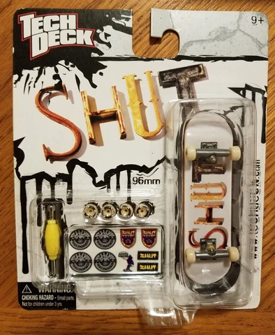Tech Deck SHUT 96mm Fingerboard Mini Skateboard New Sealed 2008 Cover