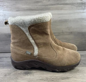 MERRELL Jungle Moc Winter Boots Select Dry Suede Pull On Girls YOUTH Size 6 M - Picture 1 of 6
