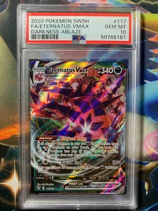 POKEMON 2020 DARKNESS ABLAZE F/A ETERATUS VMAX #117 PSA GEM MINT 10 - Picture 1 of 2