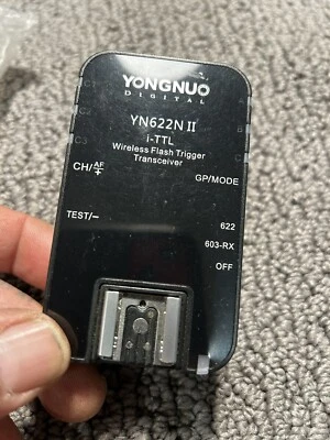 Yongnuo YN622N i-TTL Wireless Flash Controller & Trigger Transceiver Untested - Image 1 of 4
