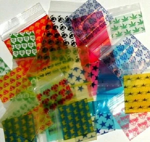 100 Mixed Designs & Sizes Apple Baggies 1/2 inch to 2 inch sizes - Picture 1 of 1