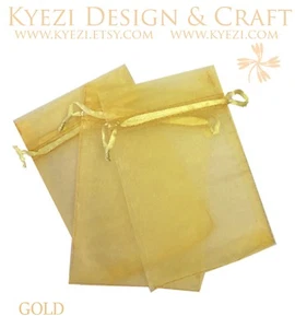 3"x4" Sheer Drawstring Organza Bags Jewelry Pouches Wedding Party Favor Gift Bag - Picture 1 of 28