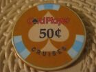Card Player Cruises Vintage 50 cents Casino Chip