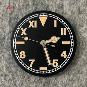 Reloj retro de 28,5 mm esfera/reloj manecillas verde luminoso esfera modificada para NH35/NH36 - Imagen 1 de 15