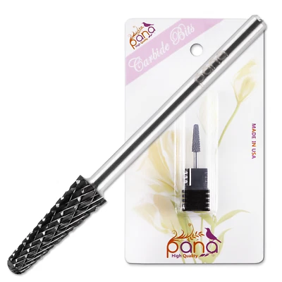 USA PANA DLC Black Cone Shape Carbide Bit 3/32" Shank Size- Extra Coarse