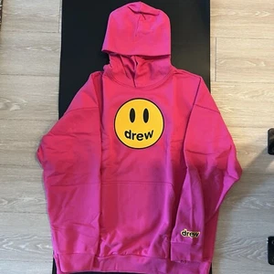 Drew House Mascot Hoodie Magenta XL FW 21 Justin Bieber DH-F31121-MCMG - Picture 1 of 12