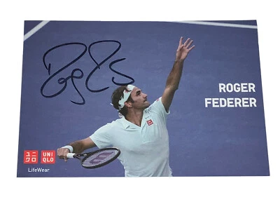 Roger Federer Official Hand Signed Uniqlo Autograph Career Card - Very Rare ⭐️ - Image 1 of 4