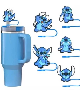 Lilo e Stitch Tappo di Copertura in Paglia per Stanley Cup, Bicchieri Silicone (5pz) - Foto 1 di 5