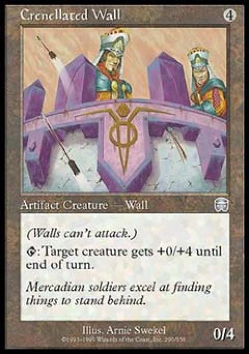 Crenellated Wall - Light Play MTG Mercadian Masques - Image 1 of 1