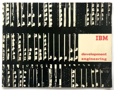 Vtg 1950s IBM Development Engineering BROCHURE Poughkeepsie COMPUTER Punch Card - Image 1 of 4