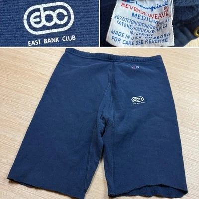 Vintage Champion Reverse Weave Shorts Sweat 90s East Bank Club Chicago Gym M - Image 1 of 4