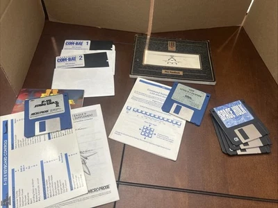 Vtg 3.5" Computer Game Lot SPACE HULK ATTACK CHOPPER F-15 EAGLE STRIKE Etc - Image 1 of 4