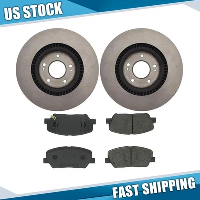 Front Brake Pads and Rotors Fits Hyundai Genesis Coupe 2016 2015 2014 2013 2012 - Image 1 of 4