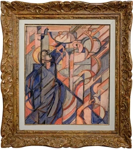 HENRI LAFFITE (1885-1977) ELEVE DE RODIN - SCENE CUBISTE VERS 1920 (893) - Bild 1 von 15