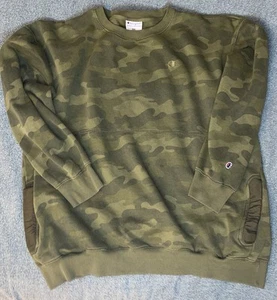 Felpa Champion Uomo Urban Pursuits AOP Crew Mimetica Cargo Verde 3XL - Foto 1 di 11