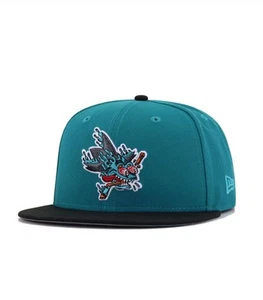 Neu San Jose Sharks Santa Cruz Freak schwarz türkis New Era nicht verstellbar 7 1/4 grau UV - Bild 1 von 4