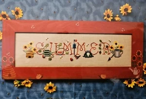 Waxing Moon Designs SIMPLY SUMMER Counted Cross Stitch Pattern #077 SEASONS - Picture 1 of 4