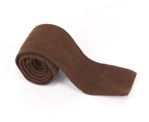 Suitsupply Herren Baumwolle Krawatte ~ 147x6 CM Brown Squared-End Strick - Bild 1 von 6