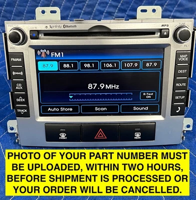 ⁉️2011-2012 Hyundai Santa Fe Radio Navigation Screen Monitor Display 96560-0W030 Foto 1 de 4