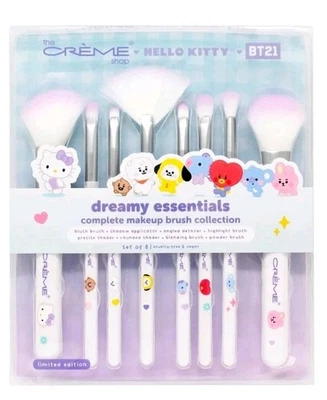 The Creme Shop X Hello Kitty BT21 Collab Dreamy Makeup Brushes 8 Piece Set - NIB - Image 1 of 2