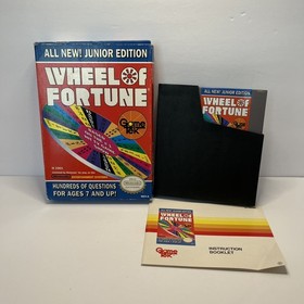 Wheel of Fortune Junior Edition (Nintendo NES, 1989) CIB, Not tested